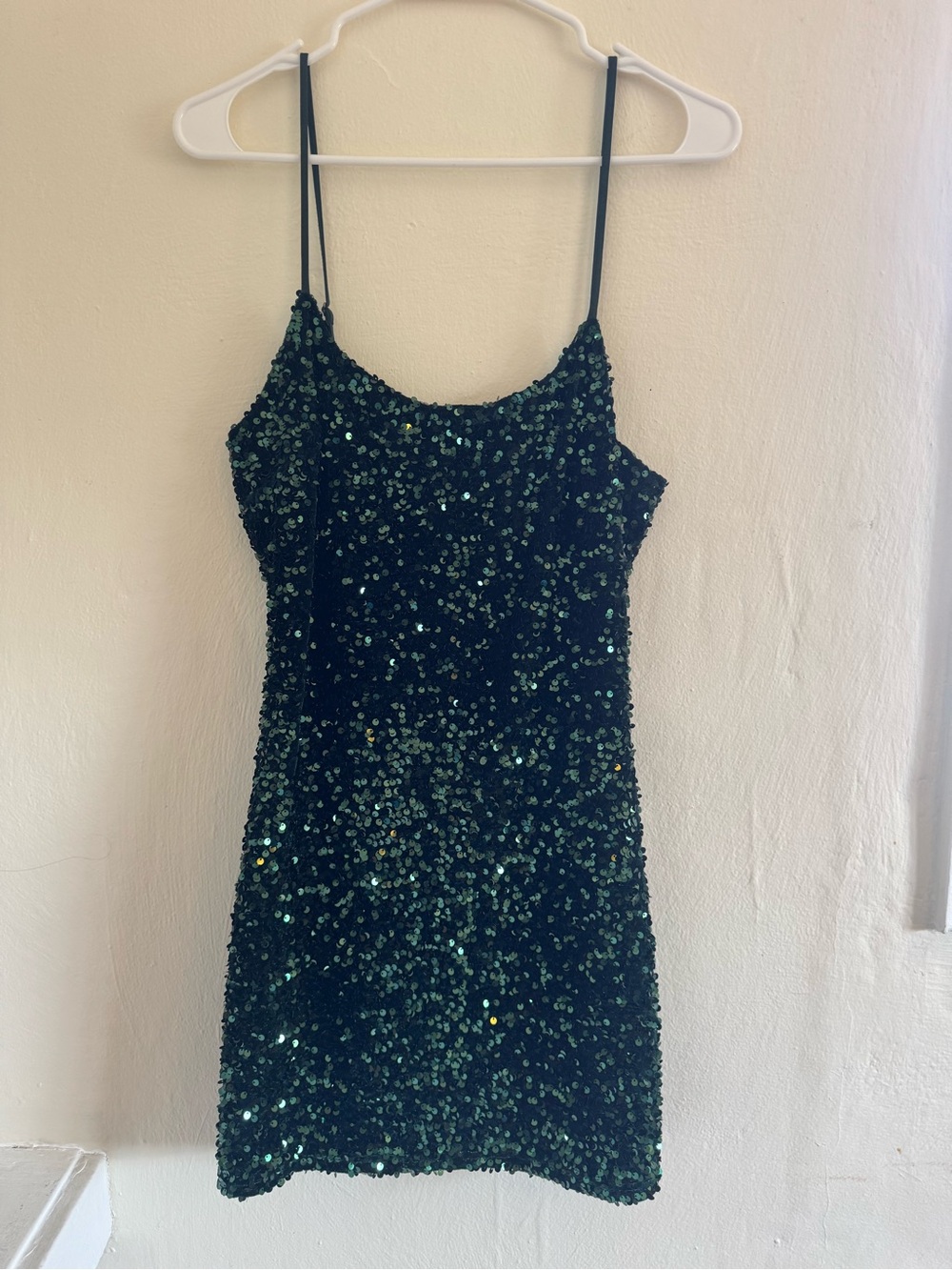 Nordstrom BP Sequin Mini Dress - Emerald Green